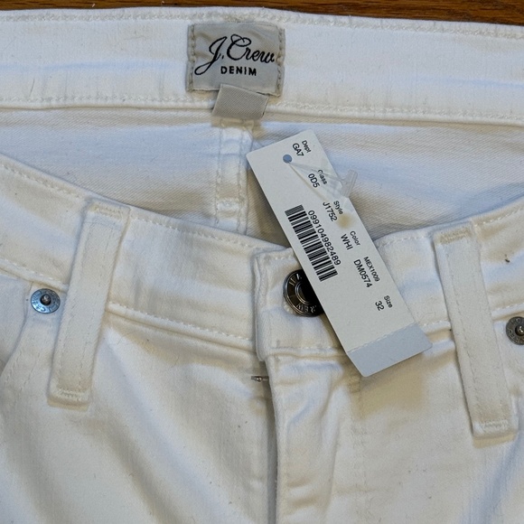 J. Crew Denim White Straight Leg Jeans - Picture 2 of 4